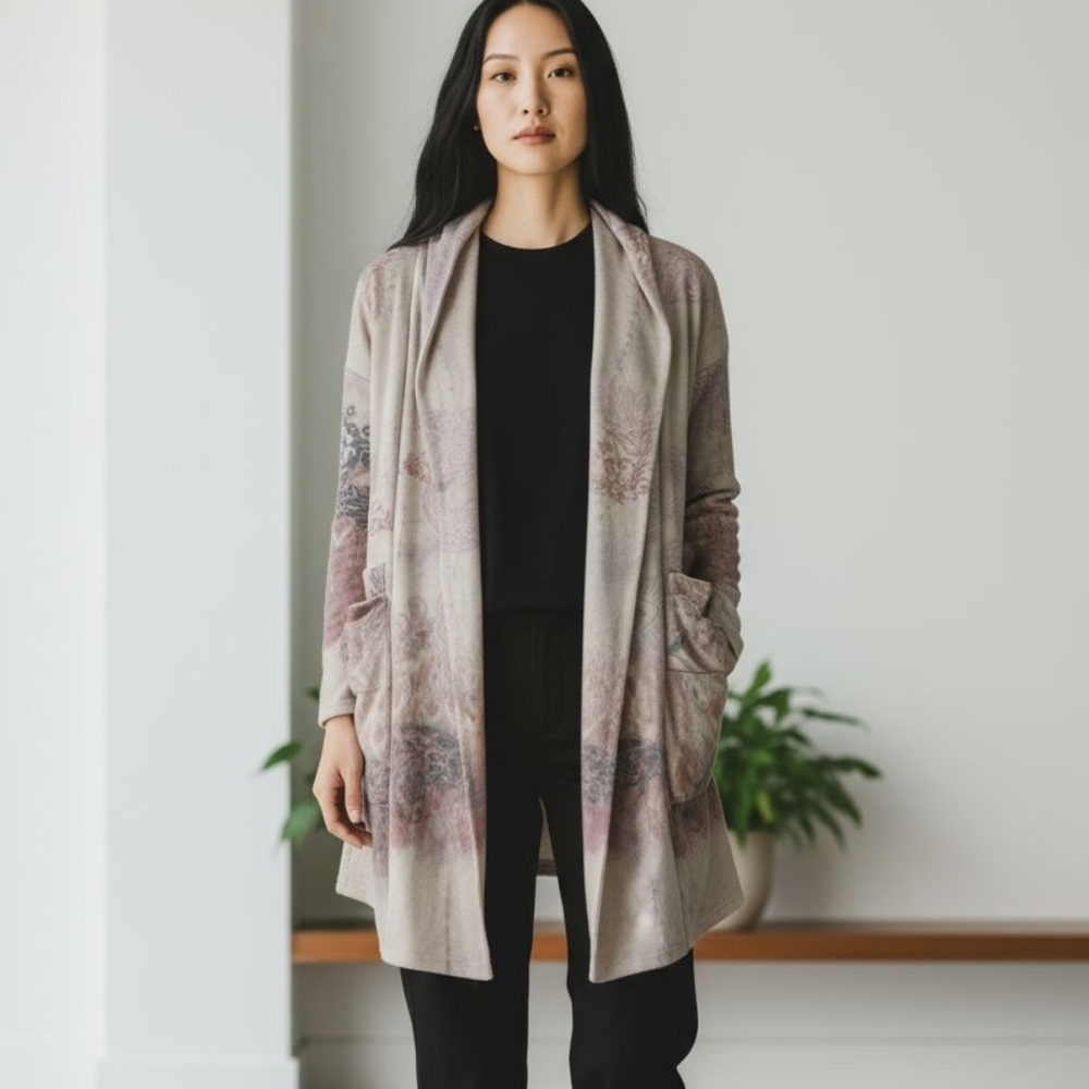 Boho Print Cardigan By Pink Blush Size Small